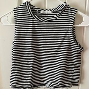 kiss one striped top